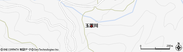 奈良県十津川村（吉野郡）玉置川周辺の地図