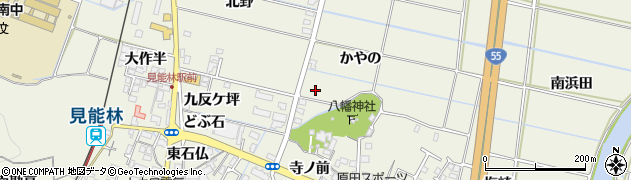 徳島県阿南市見能林町（小山ノ北）周辺の地図