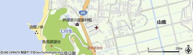 福岡県芦屋町（遠賀郡）丸の内周辺の地図