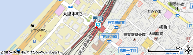 福岡県北九州市門司区周辺の地図