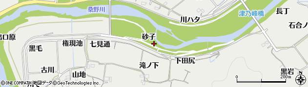 徳島県阿南市長生町砂子周辺の地図