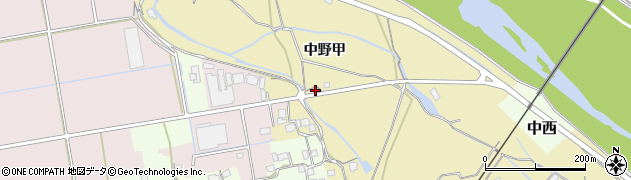 愛媛県西条市中野甲200周辺の地図