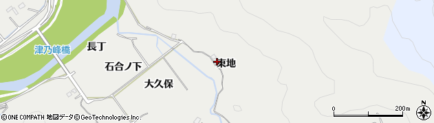 徳島県阿南市長生町（東地）周辺の地図