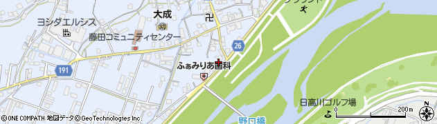 和歌山県御坊市藤田町藤井2202周辺の地図