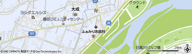 和歌山県御坊市藤田町藤井2203周辺の地図