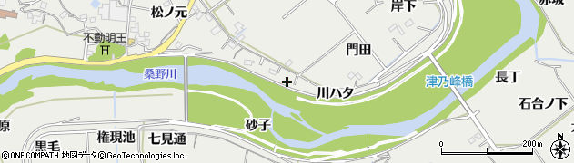 徳島県阿南市長生町川ハタ周辺の地図