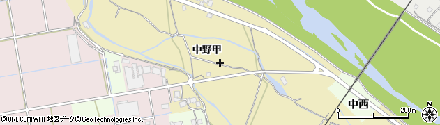 愛媛県西条市中野甲207周辺の地図