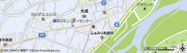 和歌山県御坊市藤田町藤井2100周辺の地図