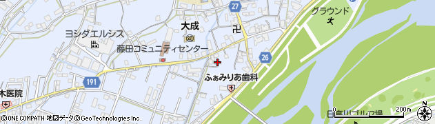 和歌山県御坊市藤田町藤井2183周辺の地図