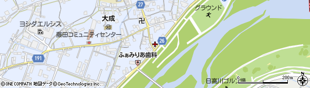 和歌山県御坊市藤田町藤井2207周辺の地図