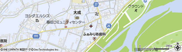 和歌山県御坊市藤田町藤井2186周辺の地図