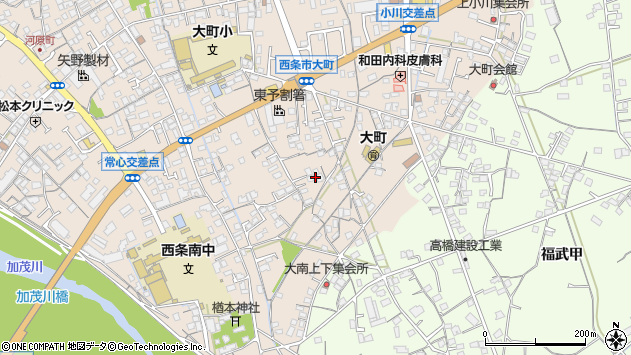 〒793-0030 愛媛県西条市大町の地図