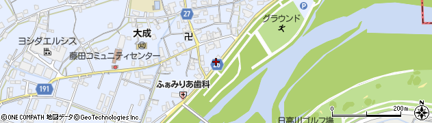 和歌山県御坊市藤田町藤井2216周辺の地図