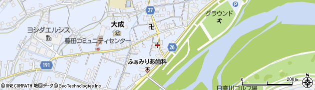 和歌山県御坊市藤田町藤井2204周辺の地図