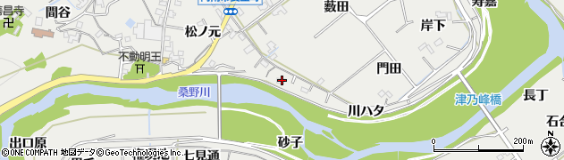 徳島県阿南市長生町川ハタ77周辺の地図