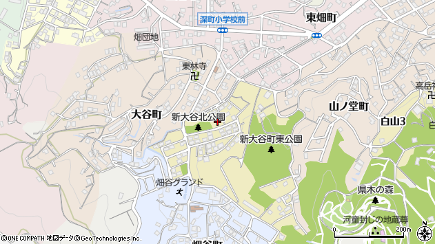 〒808-0052 福岡県北九州市若松区新大谷町の地図