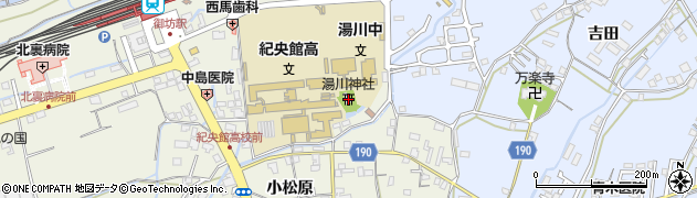 湯川神社周辺の地図