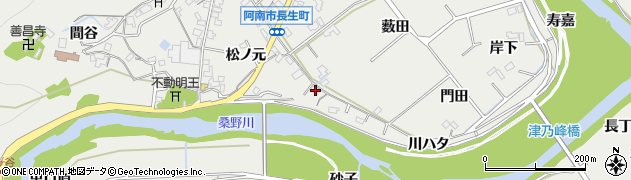 徳島県阿南市長生町川ハタ93周辺の地図