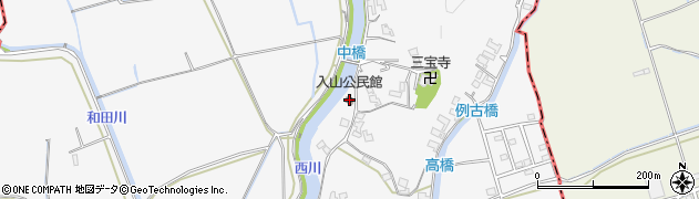 入山公民館周辺の地図
