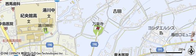 万楽寺周辺の地図