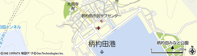 柄杓田郵便局周辺の地図