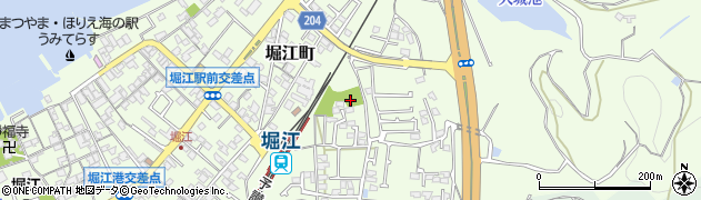 堀江東公園周辺の地図