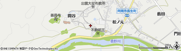 徳島県阿南市長生町間谷51周辺の地図
