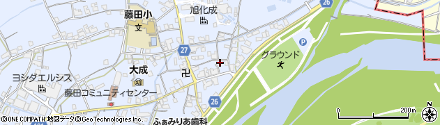 和歌山県御坊市藤田町藤井2221周辺の地図