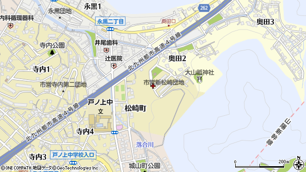 〒800-0012 福岡県北九州市門司区松崎町の地図