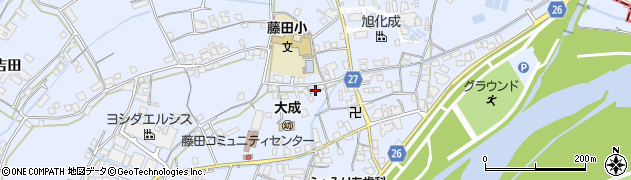 和歌山県御坊市藤田町藤井2086周辺の地図