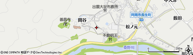 徳島県阿南市長生町間谷47周辺の地図