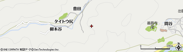 徳島県阿南市長生町（楠木谷）周辺の地図
