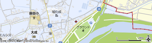和歌山県御坊市藤田町藤井2292周辺の地図