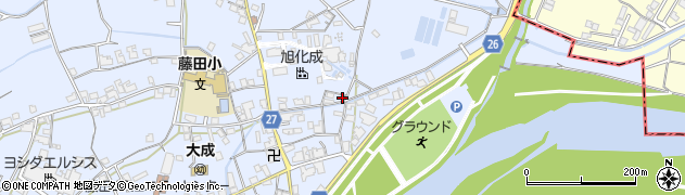 和歌山県御坊市藤田町藤井2240周辺の地図