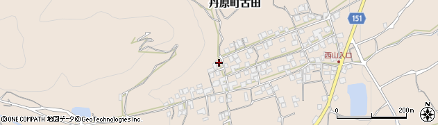 愛媛県西条市丹原町古田1526周辺の地図