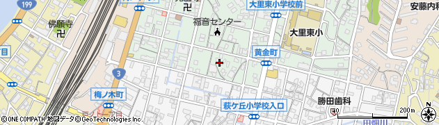 福岡県北九州市門司区黄金町周辺の地図