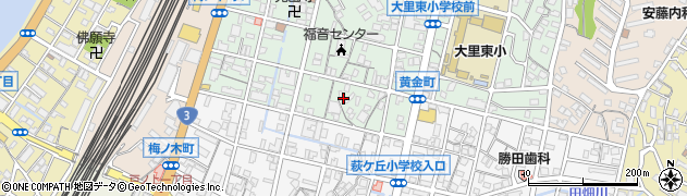 福岡県北九州市門司区黄金町周辺の地図