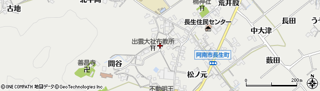 徳島県阿南市長生町（南平岡）周辺の地図