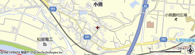 和歌山県日高郡日高川町小熊3450周辺の地図
