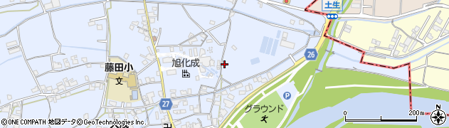 和歌山県御坊市藤田町藤井2303周辺の地図