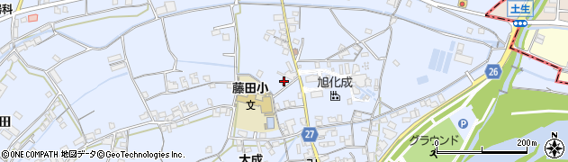 和歌山県御坊市藤田町藤井2041周辺の地図