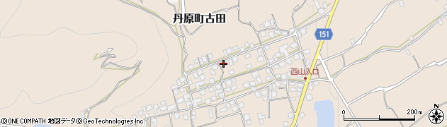 愛媛県西条市丹原町古田1453周辺の地図