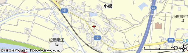 和歌山県日高郡日高川町小熊2374周辺の地図