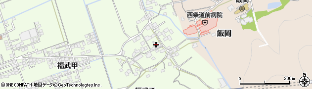 愛媛県西条市福武甲64周辺の地図