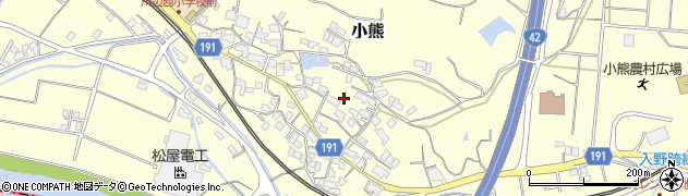 和歌山県日高郡日高川町小熊3425周辺の地図
