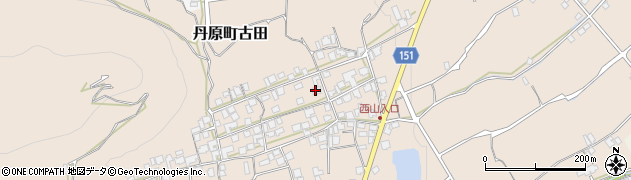 愛媛県西条市丹原町古田1425周辺の地図