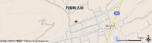愛媛県西条市丹原町古田1520周辺の地図