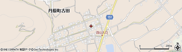愛媛県西条市丹原町古田1421周辺の地図