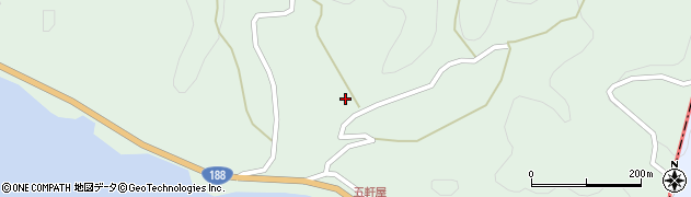 山口県光市室積村（五軒屋）周辺の地図