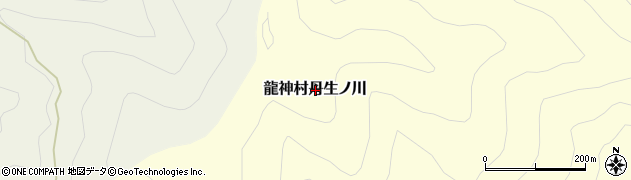 和歌山県田辺市龍神村丹生ノ川周辺の地図